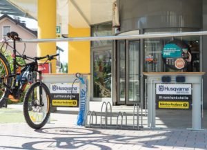 Outdoor-Service-Station für Radler